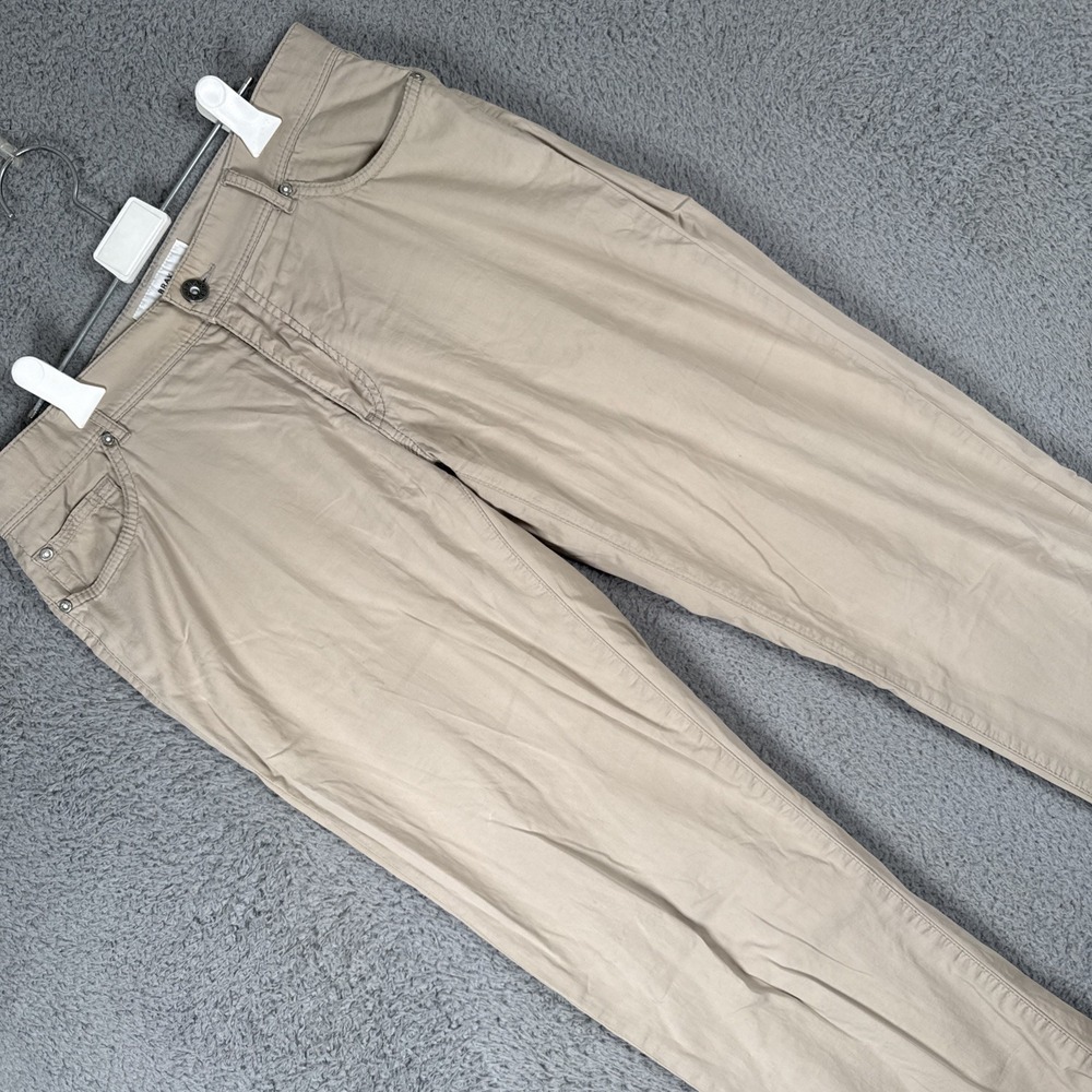 Brax Feel Good Pants Mens 32x34 Beige Cadiz Straight Leg Ultralight Blue Planet